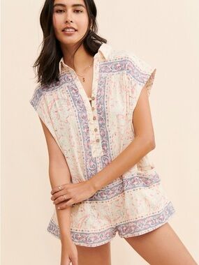 Free People Floral Telly Romper XS